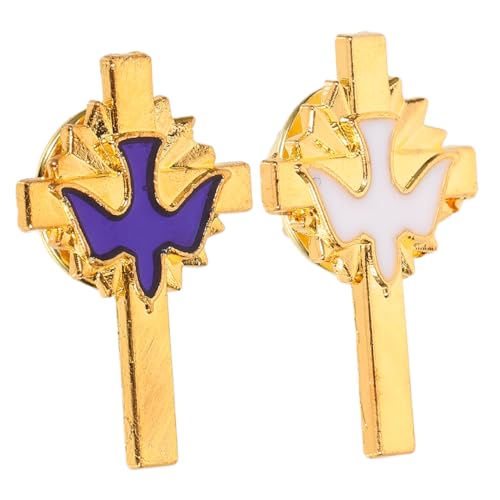TEMPNAP 2stücke Vintage Broschen Für Damen Friedenstaube Kreuz Anstecknadel Für Taufzeremonien Und Besondere Anlässe Einzigartiger Schmuck Für Kommunion Geburtstagsfeiern Weiß Blau TEMPNAP 2stücke Vintage Broschen Für Damen Friedenstaube Kreuz Anstecknadel Für Taufzeremonien Und Besondere Anlässe Einzigartiger Schmuck Für Kommunion Geburtstagsfeiern Weiß Blau von TEMPNAP