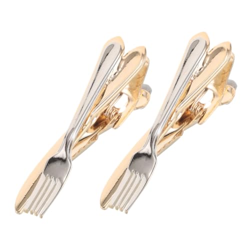 TEMPNAP 2 Stück Einzigartige Besteck Designs Kupfer für Formelle Anlässe Wie Hochzeit Meeting und Bankett Stilvolle Krawattenzubehörteile von TEMPNAP