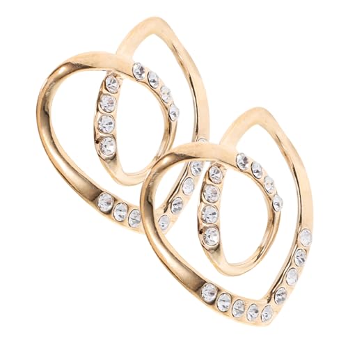 TEMPNAP 2 Stücke Strass Schalringe für Damen Rutschfeste Schalverschlüsse Dekorative Schalclips für Sommermode Vielseitige Kleidungsschnallen Elegantes Accessoire von TEMPNAP
