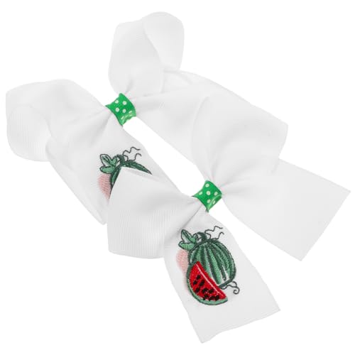 TEMPNAP 2 Stück Süße Gestickte Haaraccessoires für Damen Kawaii Haarspangen mit Alligator Clip für Verschiedene Anlässe von TEMPNAP