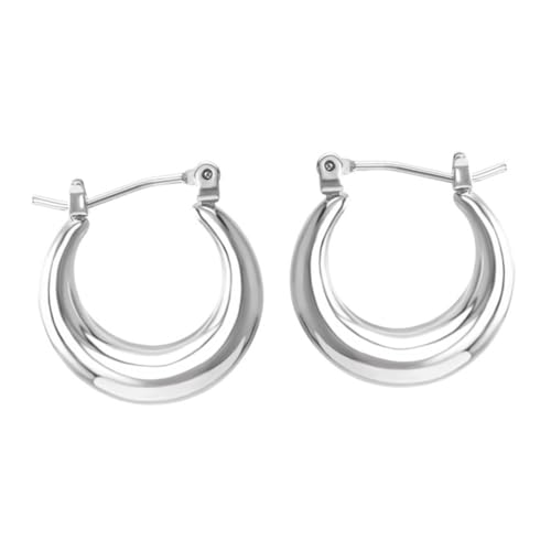 TEMPNAP 2 Stück U Förmige Ohrringe für Damen Eleganter Silber Look für Büro Reisen Strand und Partys Hochwertigem Gefertigt mit Glänzender Oberfläche TEMPNAP 2 Stück U Förmige Ohrringe für Damen Eleganter Silber Look für Büro Reisen Strand und Partys Hochwertigem Gefertigt mit Glänzender Oberfläche von TEMPNAP