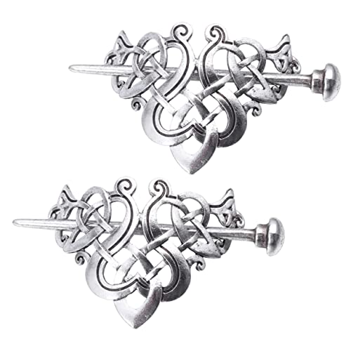 TEMPNAP 2 Stück Vintage Haarklammern Kreative Haarnadeln Antiklegierung Haaraccessoires für Hochzeiten und Tägliche Anlässe von TEMPNAP