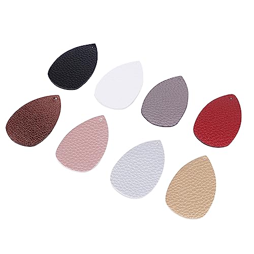 TEMPNAP 20stücke Damen Diy Ohrringe Kunstleder Kreative Wasser Tropfen Design Ohrringe Für Frauen von TEMPNAP