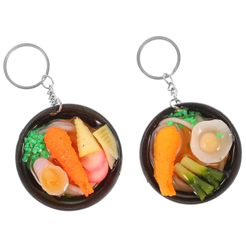 TEMPNAP Robuster Schlüsselanhänger Mit Lebensmittel-Simulation 2 Stück Schlüsselanhänger Als Geburtstagsgeschenk von TEMPNAP