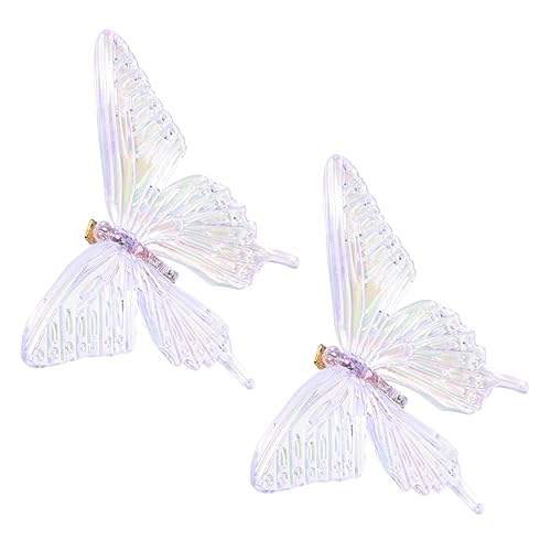 TEMPNAP 2stücke Große Butterfly Haarklammern Für Frauen Süße Haarspangen Für Mädchen Transparente Accessoires Für Bezaubernde Frisuren Für Cosplay Und Besondere Anlässe von TEMPNAP