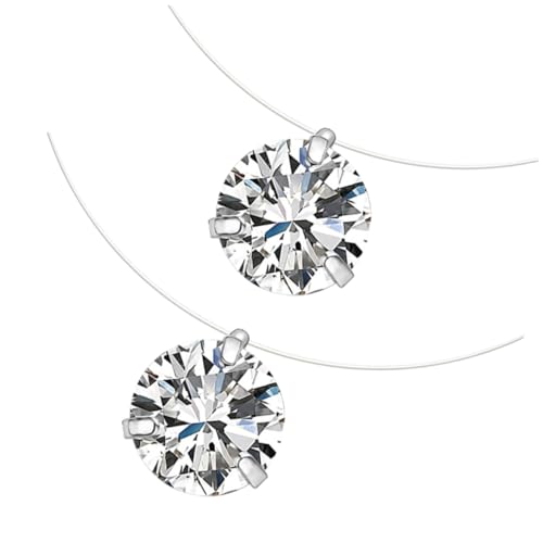 TEMPNAP 2Stücke Halskette mit Unsichtbarem Fischdraht Elegantes Design für Besondere Anlässe Perfektes für Freundinnen Frauen TEMPNAP 2Stücke Halskette mit Unsichtbarem Fischdraht Elegantes Design für Besondere Anlässe Perfektes für Freundinnen Frauen von TEMPNAP