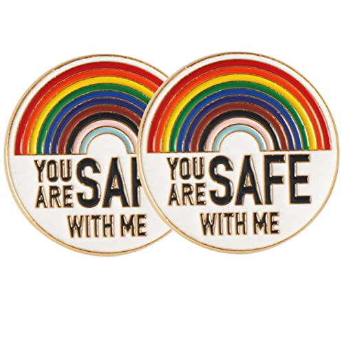 TEMPNAP 2stücke Titel Regenbogen Broschen Pin Für Damen Dekorative Anstecknadeln Für Rucksäcke Kleidung Und Taschen Einzigartiges Design Für Stolz Und Individualität von TEMPNAP