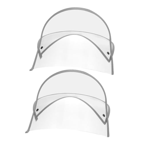 TEMPNAP Abnehmbares Transparentes Regenhutvisier Für Regenmantel Gesichtsschutzschild Für Outdoor Aktivitäten Praktisches Regenzubehör 2 Stück Universelle Anpassung von TEMPNAP