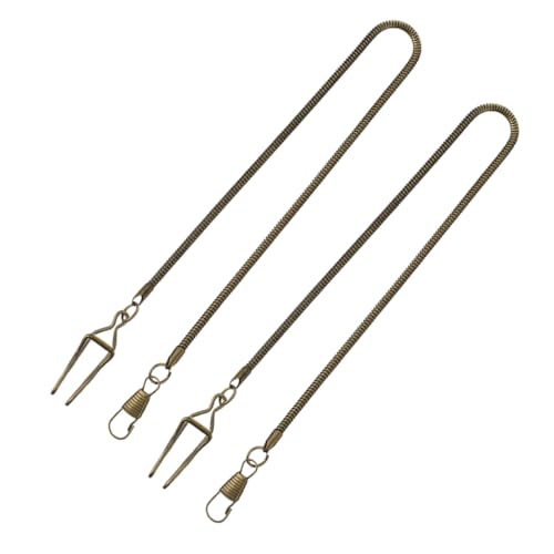 TEMPNAP 2stücke Taschenuhrkette Aus Metall Für Herren Vintage Waistcoat Chain Für Kostüme Dekoratives Accessoire Für Taschen Oder Westen von TEMPNAP