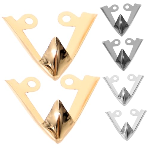 TEMPNAP 3 Paare Zehenschutzkappen für High Heels Metallabdeckungen für Effektiver Schutz und Dekoration für Damen Teilig Gold Silber und Gunmetal von TEMPNAP