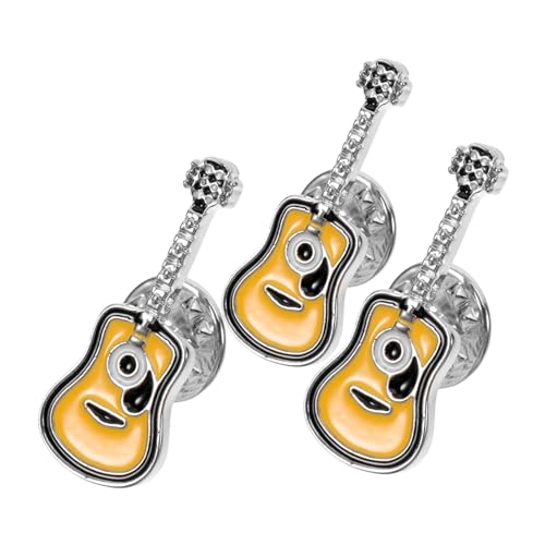 TEMPNAP 3 Stück Retro Gitarre Brosche Pin Vintage Punk Anstecker für Kleidung Taschen Accessoires Einzigartiges Design für Modebewusste TEMPNAP 3 Stück Retro Gitarre Brosche Pin Vintage Punk Anstecker für Kleidung Taschen Accessoires Einzigartiges Design für Modebewusste von TEMPNAP