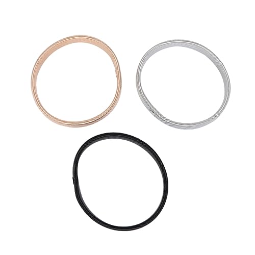 TEMPNAP 3stücke Dehnbares Metallarmband Für Herren Mesh-armband Modisches Herrenarmband Rutschfestes Ärmelarmband Passt Zu Hemden Jacken Und Pullovern von TEMPNAP