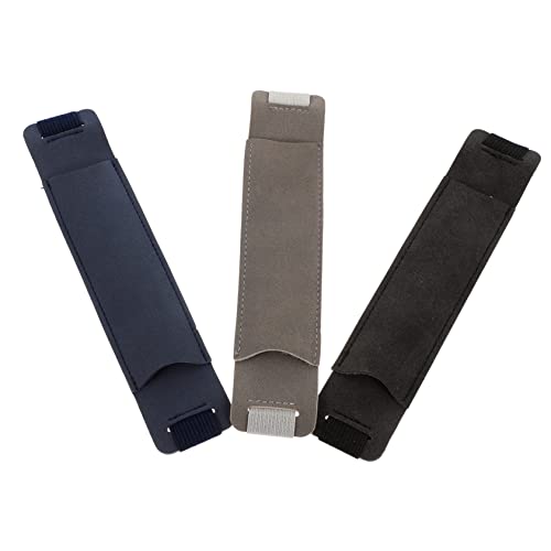 TEMPNAP 3 Stück Vintage Leder Stiftetui mit Gummiband Stifthalter aus PU Leder Praktische Stifthüllen für Notizbücher Elastische Stifttaschen für Schule und Büro von TEMPNAP