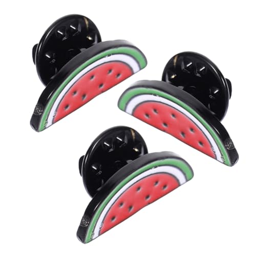TEMPNAP 3 Stück Wassermelonen Brosche Wassermelonen Schmuck Damen Broschen Wassermelonen Palästina Anstecker Palästina Flaggen Anstecker Wassermelonen Anstecker Anstecker Jacken von TEMPNAP