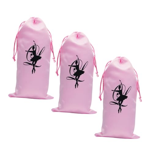 TEMPNAP 3stücke Ballettschuhtasche Für Mädchen Tanzschuhtasche Mit Kordelzug Balletttasche Für Damen Vielseitige Aufbewahrungstasche Für Fitnessstudio Yoga Und Ballett Reiß Und von TEMPNAP