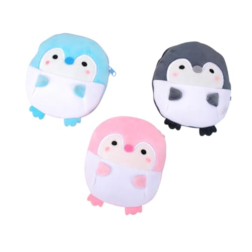 TEMPNAP 3stücke Niedliche Cartoon-münzbeutel Weiche Plüsch-geldbörse Für Schlüssel Und Kleine Gegenstände Für Aufbewahrung Von Bargeld Karten Und Kopfhörern Und Praktisch von TEMPNAP