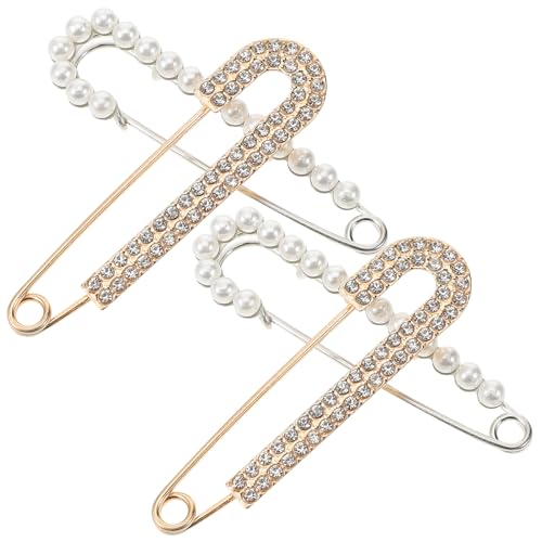 TEMPNAP 4 Stück Teiliges Broschen für Damen Dekorative Anstecknadeln Legierung Eleganter Schal Clip für Pullover und Kostüme Vielseitige Modeaccessoires Gold und Silber von TEMPNAP