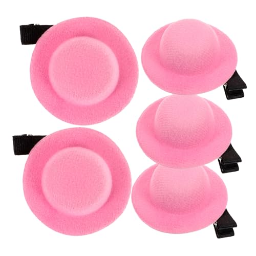 TEMPNAP 5stücke Dekorative Haarspangen Mini Hut Haarspangen Für Mädchen Süße Haarschmuck Aus Metall Und Stoff Für Bankette Geburtstage Und Partys von TEMPNAP