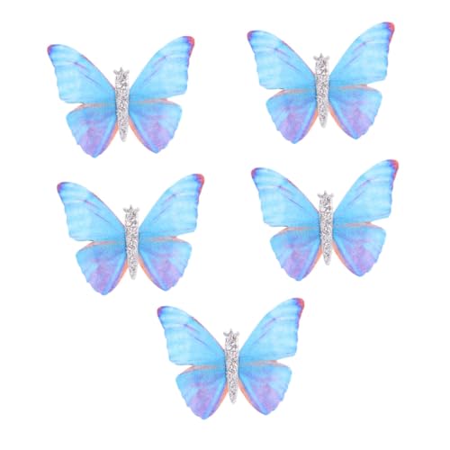 TEMPNAP 5 Stücke Fee Schmetterlinge Haarnadel Bowknot Haarspange Clip Haarnadel Haar Zubehör Für Frauen Haar Clips Haar Clip Haar Ornament von TEMPNAP