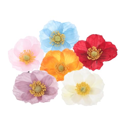 TEMPNAP 6 Stück Blumen Haarspangen Teiliges Haaraccessoires für Frauen für Hochzeiten und Fotoshootings Rutschfeste Clips mit Raffiniertem Blumendesign für Verschiedene Frisuren von TEMPNAP