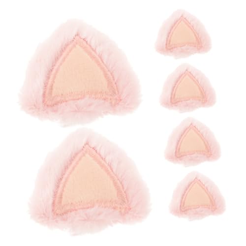 TEMPNAP 6stücke Hasenohr Anhänger Für Basteln Diy Filz Rosa Tierohren Haarspangen Osterparty Spielzeug Kopfbedeckung Accessoires von TEMPNAP