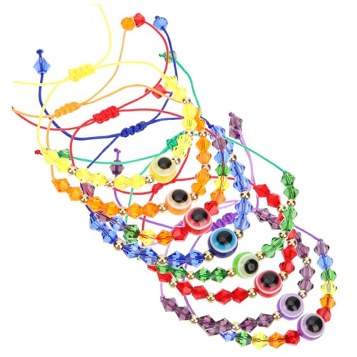 TEMPNAP 8stücke Böser Blick Armbänder Verstellbar Perlenarmbänder Handgemachte Armbänder Für Damen Herren Modeaccessoires von TEMPNAP