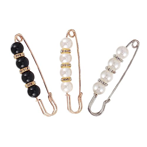 TEMPNAP 8 Stück Stilvolle Perlen Broschen Anstecknadel Sicherheitsnadel Für Damen Kleidung Dekoration Vielseitig Einsetzbar Zarte Broschen Für Kleider Pullover Und Schals von TEMPNAP