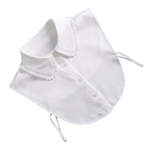 TEMPNAP Chiffon Hemdkragen Für Frauen Abnehmbarer Fake-kragen Damen-kostümkragen Blusenkragen Faux Collar Women von TEMPNAP