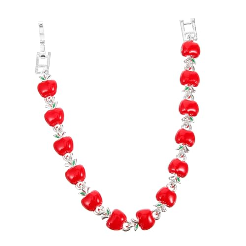 TEMPNAP Apfel Charm Armband für Damen Dekoratives Armband mit Einzigartigem Design Leicht und Sicher für Besondere Anlässe Wie Hochzeit Valentinstag und Tägliches Tragen von TEMPNAP