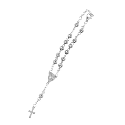 TEMPNAP Armband Mit Gebetsperlen Schmuck Heilig Rosenkranz Armbänder Von Kruzifix Zierlich Aus Schild Klein Kreuzen Rostfreier Stahl TEMPNAP Armband Mit Gebetsperlen Schmuck Heilig Rosenkranz Armbänder Von Kruzifix Zierlich Aus Schild Klein Kreuzen Rostfreier Stahl von TEMPNAP
