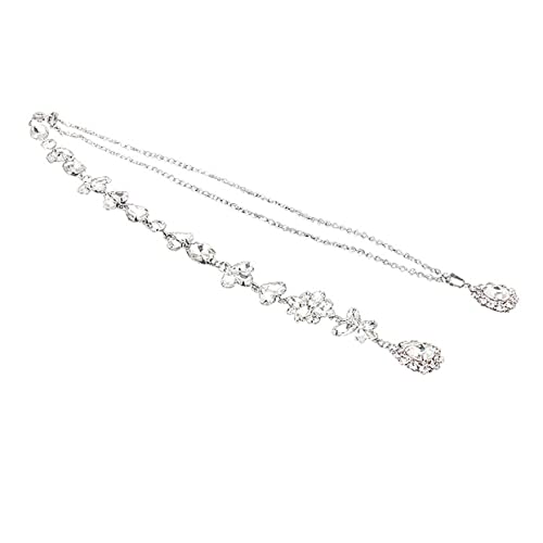 TEMPNAP Backkette Perlen Anhänger Körperkette mit Quasten Damen Schmuck für Hochzeit Party Soiree von TEMPNAP