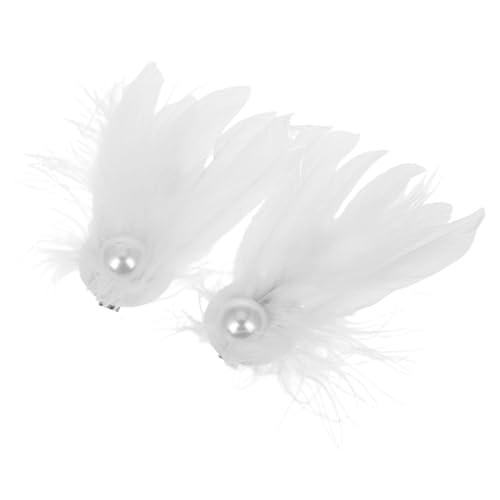 TEMPNAP Swan Haarschmuck Mit Perlen Und Federn Für Frauen Elegante Haarspange Für Festlichkeiten Hochzeiten Und Fotoshootings Einzigartiges Design Für Besonderen Anlass von TEMPNAP