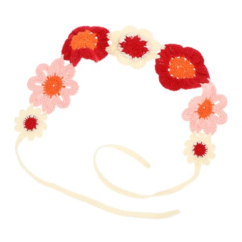 TEMPNAP Blumen Haarband für Damen Ethnisches Bandana mit Gehäkeltem Design Stilvolles Kopftuch für Partys Geburtstage und Besondere Anlässe Hautfreundlich und Langlebig Femininer von TEMPNAP