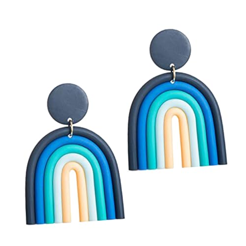 TEMPNAP Boho ohrringe aus Weichem Geometrisch U förmig Handgefertigte Bunte Dangle ohrringe für Damen Modischer Schmuck für Partys und Geschenke von TEMPNAP