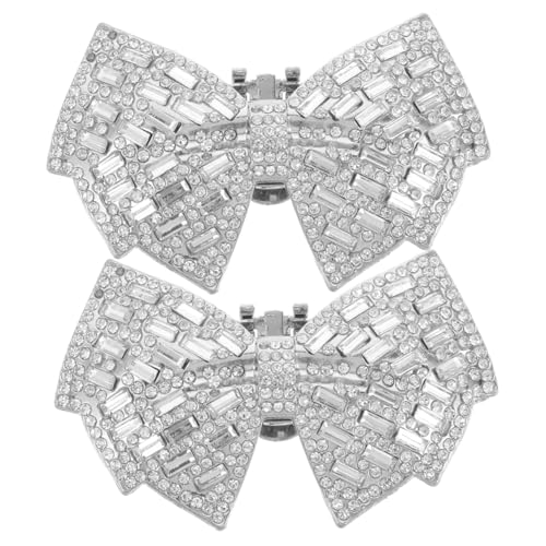TEMPNAP Braut High Heels Schuhclips Bowknot Strass Schuhschnallen Abnehmbare Schuhdekorationen Schuhschmuck Modische Damen Schuhclips von TEMPNAP