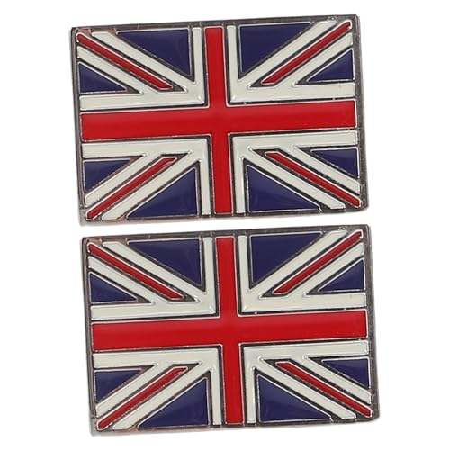 TEMPNAP Britische Flagge Manschettenknöpfe aus Messing Modische Langlebige Ansteckknöpfe für Herrenanzüge Einfach zu Befestigen Stilvolle Accessoires für Formelle Anlässe und von TEMPNAP