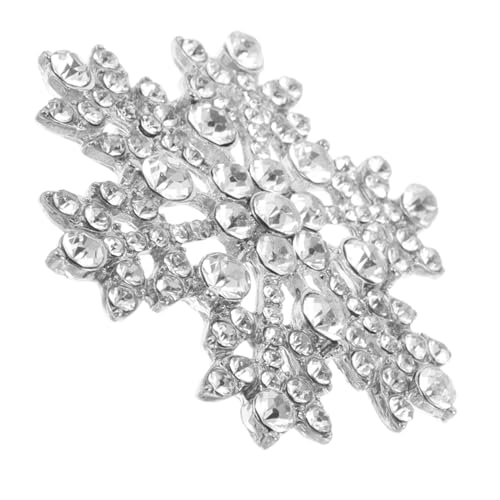 TEMPNAP Brosche mit Strassverzierung Anstecknadel für Weihnachten Winterpartys Langlebige Perfektes Accessoire für Anzug Schal von TEMPNAP