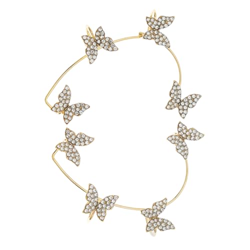 TEMPNAP Butterfly Ohrmanschetten Rhinestone und Modischer Schmuck für Frauen Ohrringe als für Freundin und Familie Tragbar und Langlebig von TEMPNAP