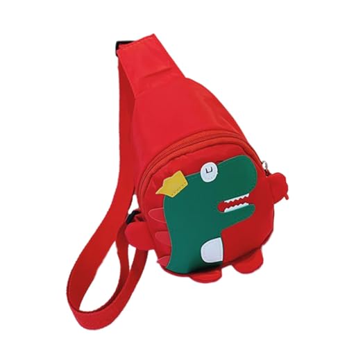 TEMPNAP Kids Cartoon Dinosaur Crossbody Bag Verstellbare Schultertasche Für Jungen Und Mädchen Robuste Umhängetasche Für Outdoor-aktivitäten Und Freizeit von TEMPNAP