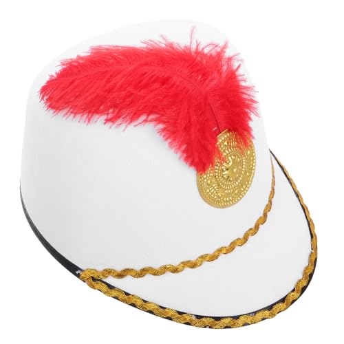 TEMPNAP Ritterhut Mit Feder Für Cosplay Und Festlichkeiten Eleganter Kostümhut Für Paraden Und Partys Robuste Und Stilvolle Kopfbedeckung Für Besondere Anlässe Für Blaskapellen Und von TEMPNAP
