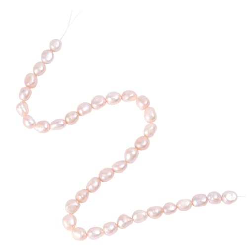 TEMPNAP Selbstgemacht Perlenkette 9-10mm Barockperlen Aus Natürlichen Materialien Für Damen 36cm Bunte Perlen Zum Selbermachen Für Halsketten Und Schmuck von TEMPNAP