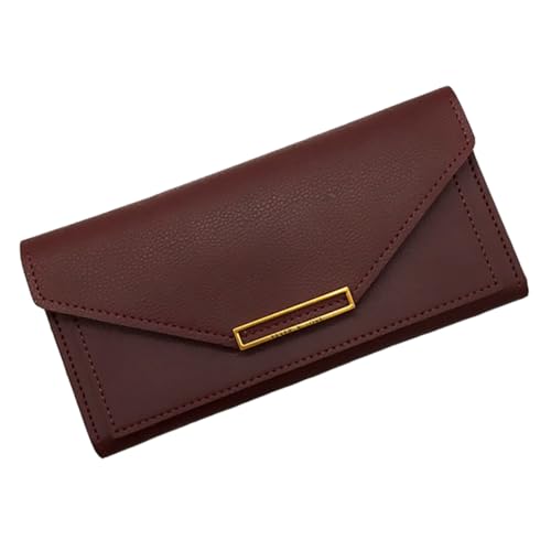 TEMPNAP Damen Langbörse Retro Geldbörse Großes Fassungsvermögen Multifunktionale Geldtasche Mit Viel Stauraum Für Karten Münzen Schlüssel Alltag von TEMPNAP