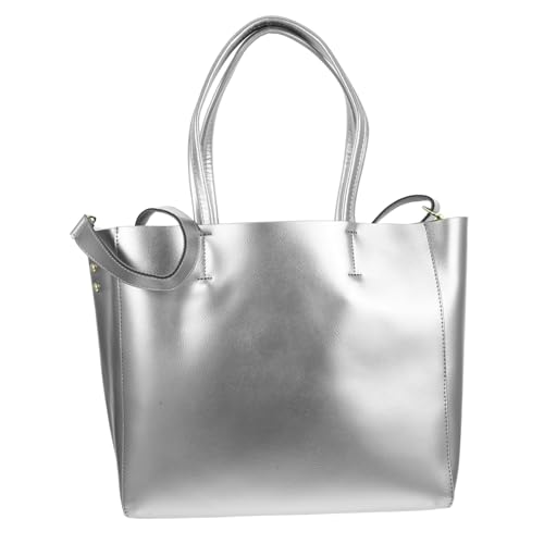 TEMPNAP Damen Tote Bag Spaltleder mit Kleiner Kosmetiktasche Große Umhängetasche für Alltag und Formelle Anlässe Vielseitig Kombinierbar von TEMPNAP
