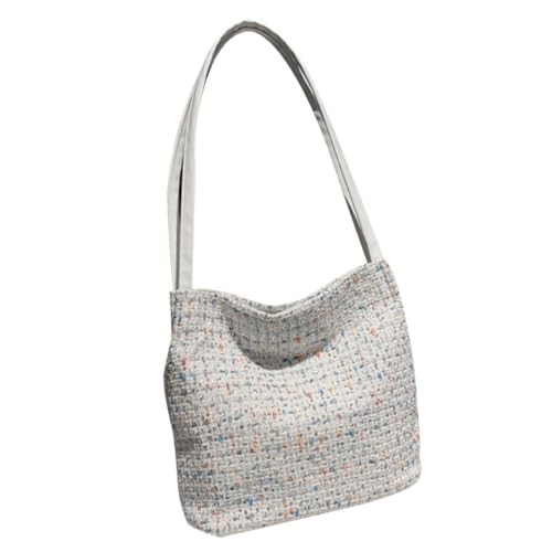 TEMPNAP Damen Umhängetasche Hochwertigem Wollmaterial Stilvolle Beuteltasche Große Kapazität für Reisen Vielseitig Einsetzbar Schulter oder Handtasche von TEMPNAP