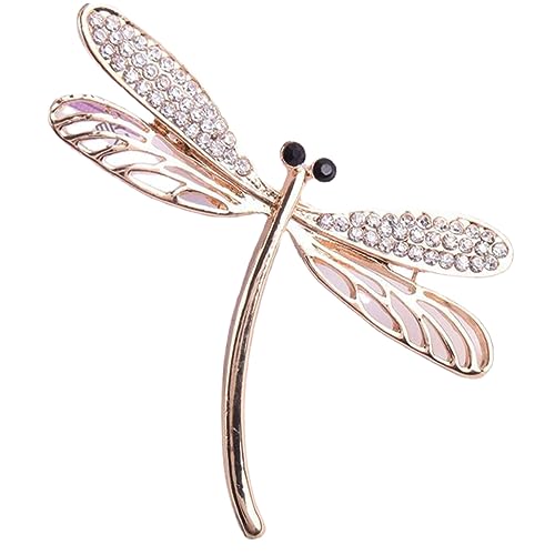 TEMPNAP Strass Libelle Anstecknadel Glitzer Brosche Dekorative Revers Pin Für Frauen Und Rucksäcke Hochwertige Legierung Broschennadel von TEMPNAP