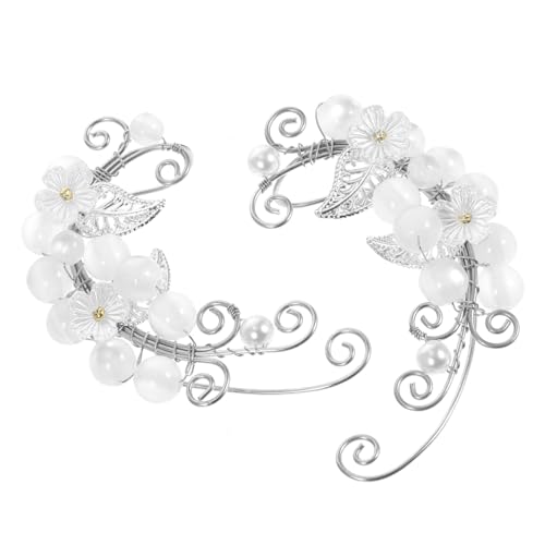 TEMPNAP Dekorative Ohrclips für Damen Nicht Durchstechbare Ohrringe Legiertem Material Handgefertigte Blumen Designs für Partys und Besondere Anlässe von TEMPNAP