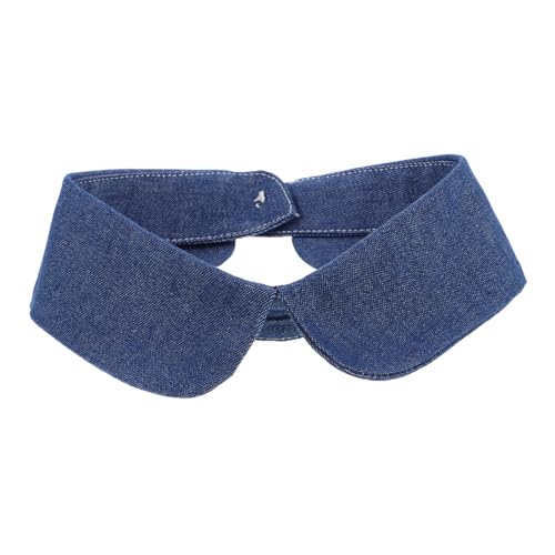 TEMPNAP Detachable Denim Collar Abnehmbarer Fake Kragen Für Damenblusen Modischer Choker Kragen Für Pullover Und Blusen Stilvolles Accessoire Für Jede Gelegenheit von TEMPNAP