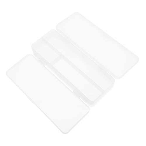 TEMPNAP Doppelstöckiges Federmäppchen Transparent Satin Federtasche Große Kapazität Leicht Tragbar Stiftebox Bürobedarf Organizer Für Schule und Erwachsene von TEMPNAP