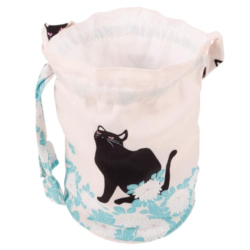 TEMPNAP Drawstring Bag Im Katzenstil Kawaii Handtasche Für Damen Vielseitige Umhängetasche Aus Strapazierfähigem Für Freizeit Und Ausflüge Japanisches Design Mit Süßem Katzenmotiv von TEMPNAP