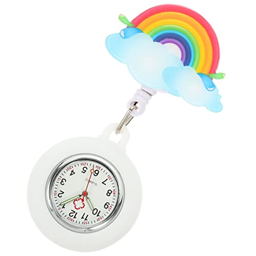 TEMPNAP Einstellbare Tragbare Schwesternuhr mit Silikonabdeckung wasserdichte Clip Uhr für Krankenschwestern Pflegekräfte und Ärzte Leicht und Praktisch für Alltag von TEMPNAP